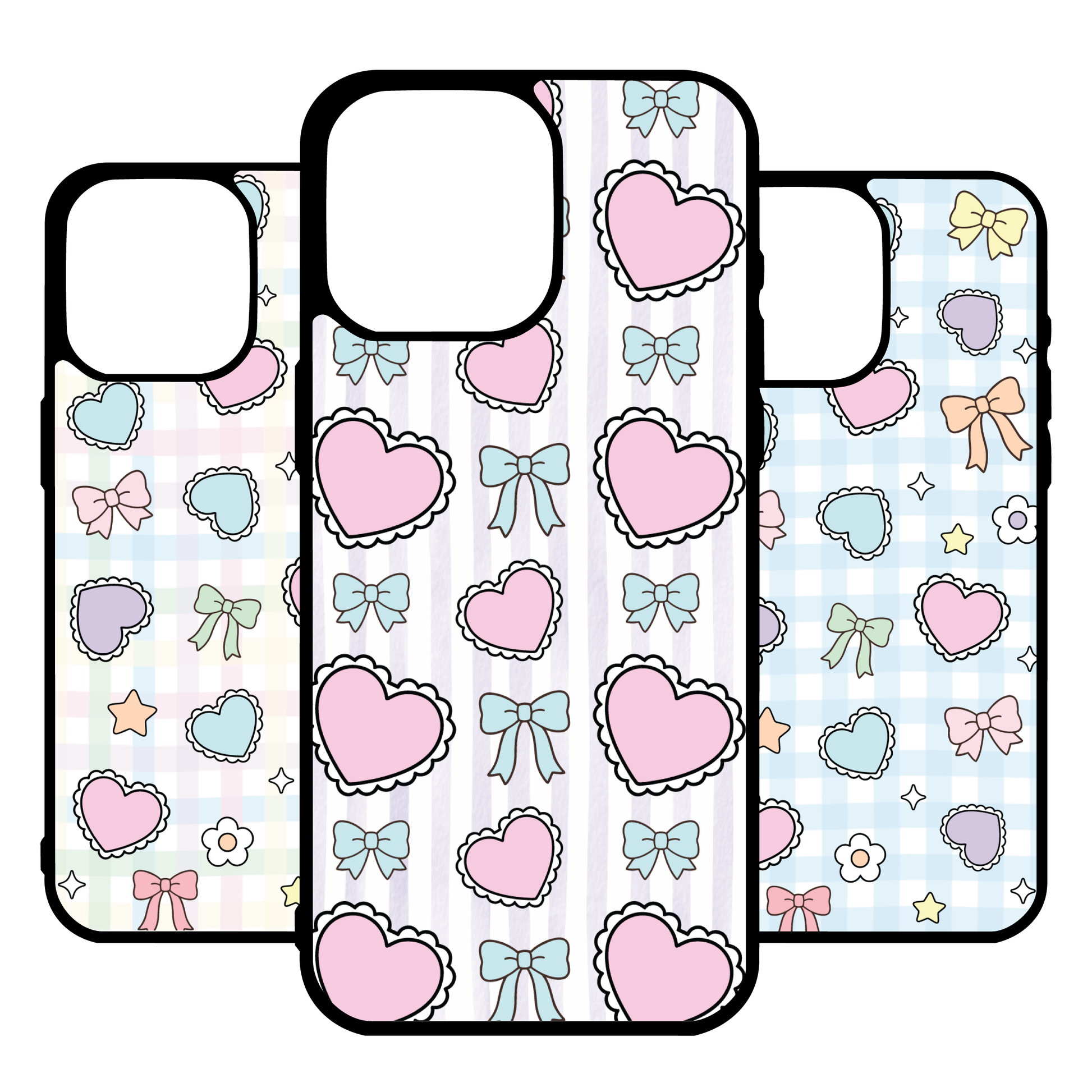 Coquette Hearts Phone Cases- Mag Safe