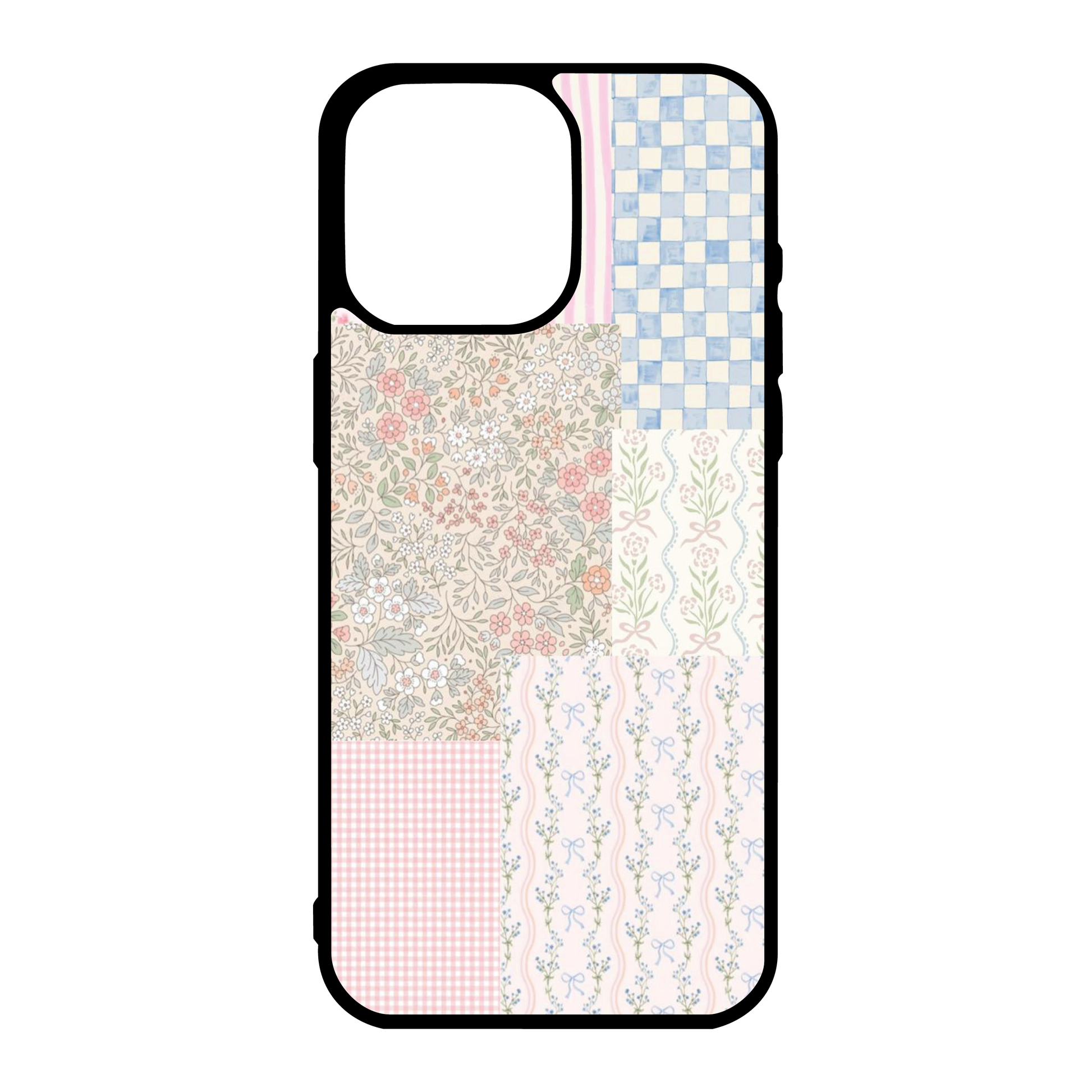 Summer Shabby Checkered Collage Phone Case