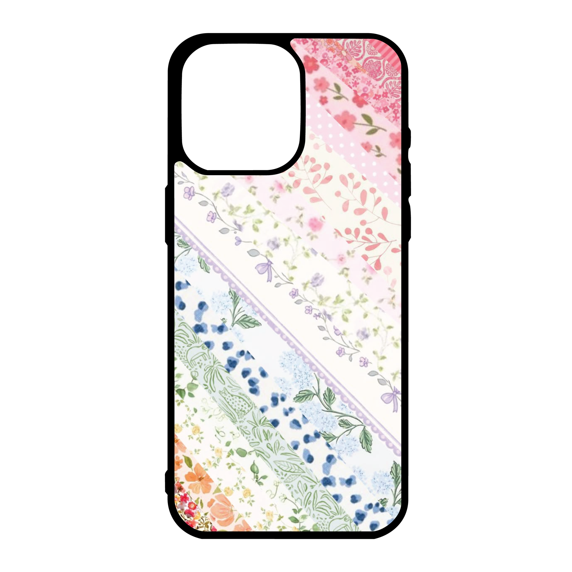 Diagonal Coquette Shabby Strip Phone Case