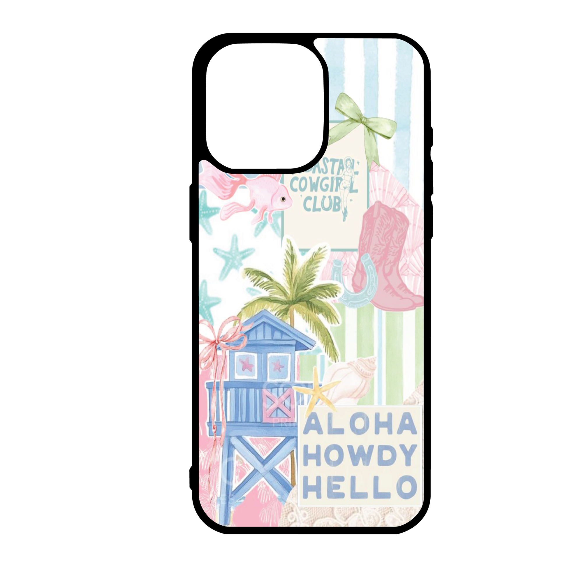 Pastel Coastal Cowgirl Howdy Summer Phone Case