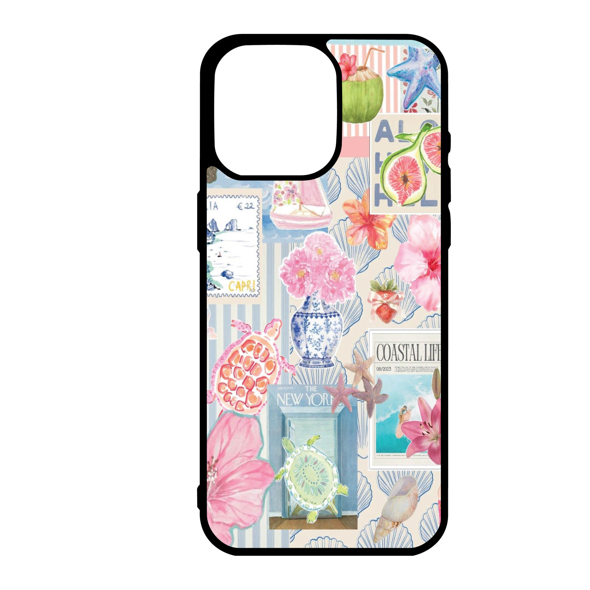 NY Coastal Summer Collage Phone Case