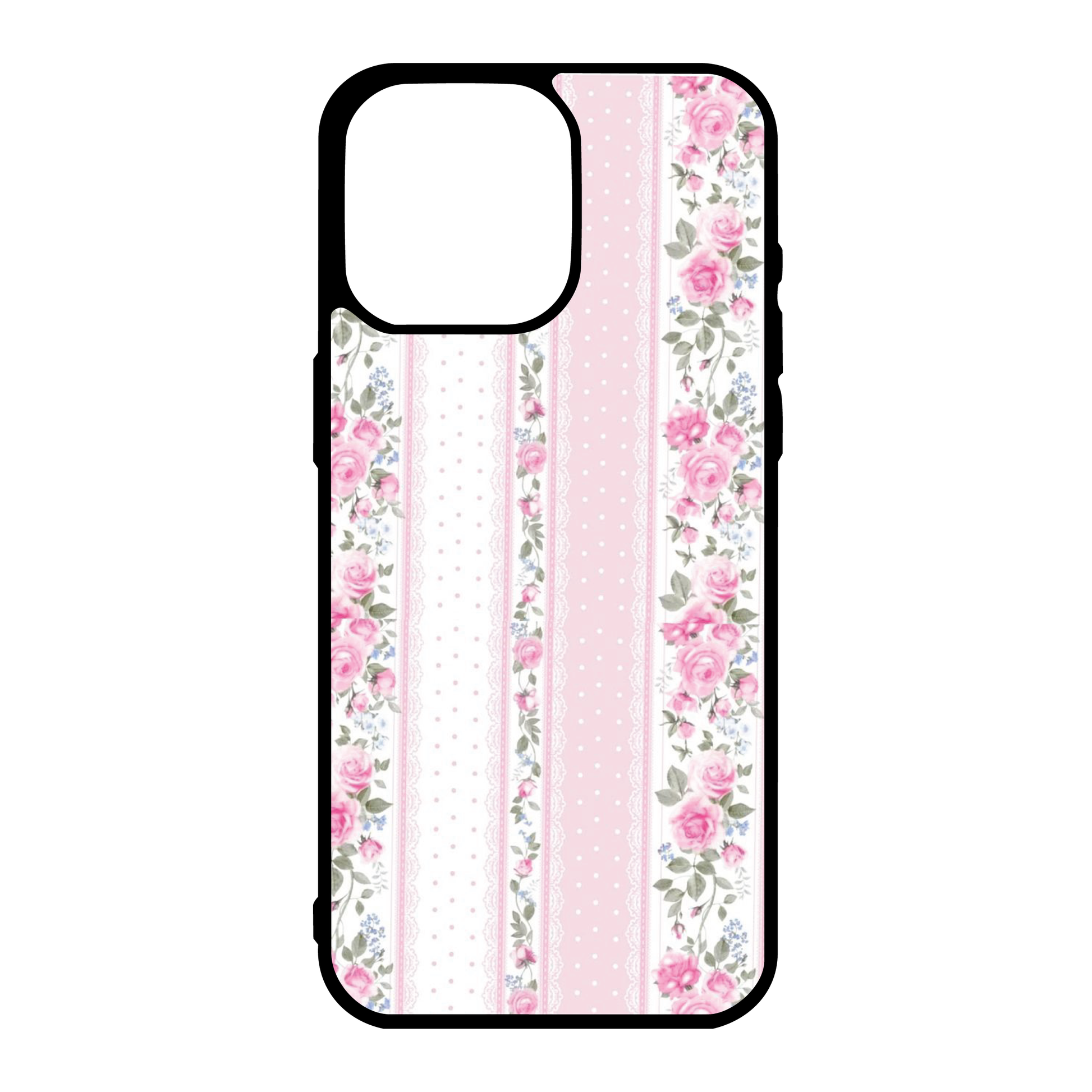 Pink Floral Stripe Coquette Spring Phone Case