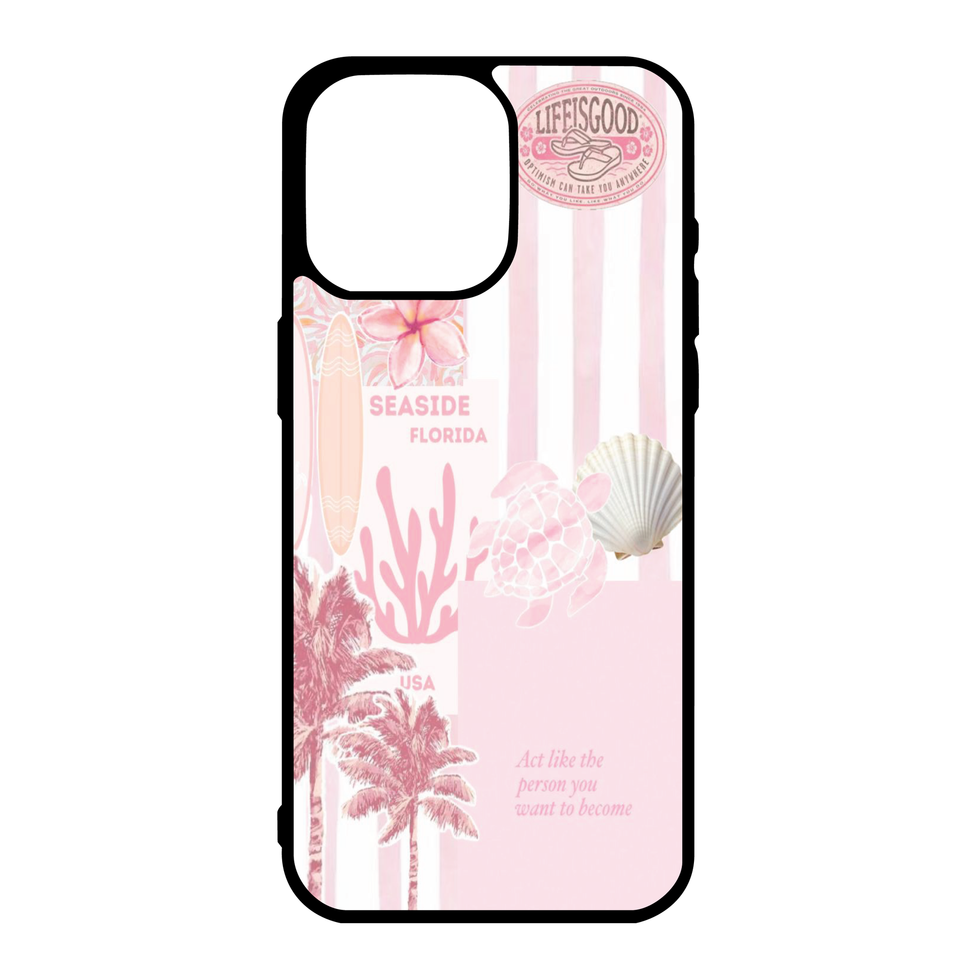 Pink Summer Coral Collage Phone Case