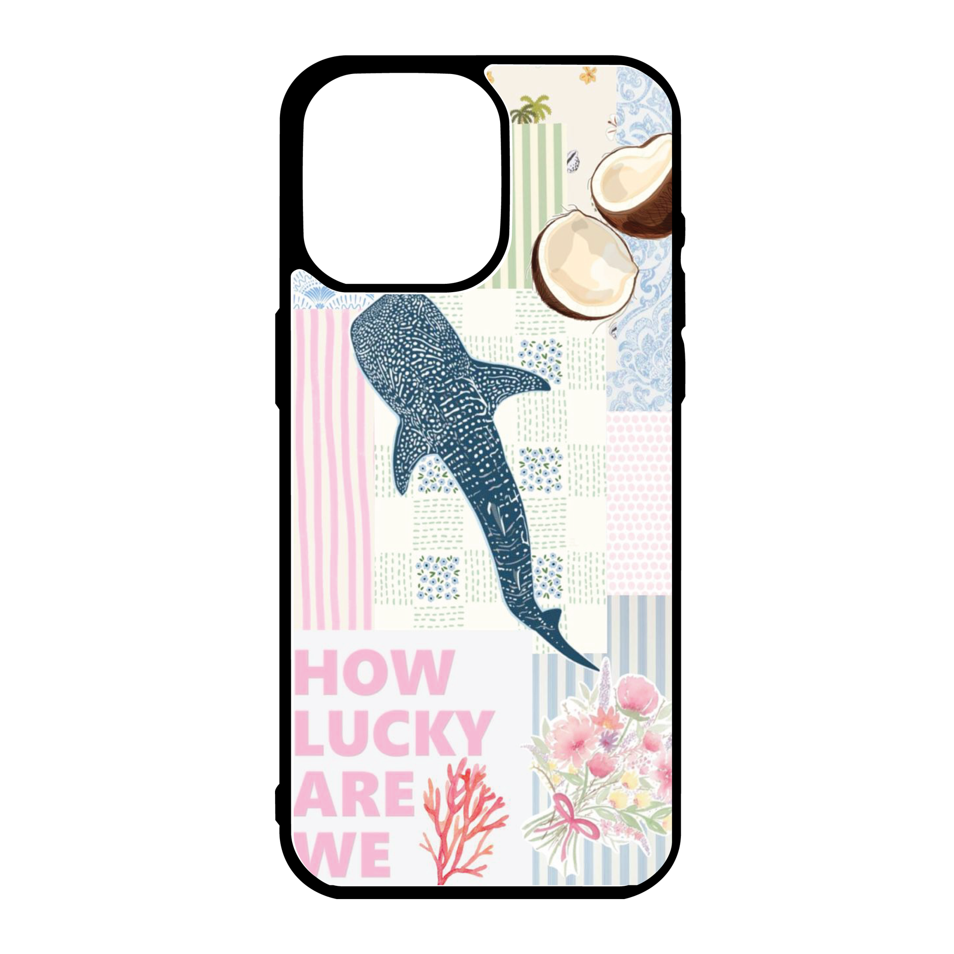 Lucky Whale Shark Summer Collage Phone Case