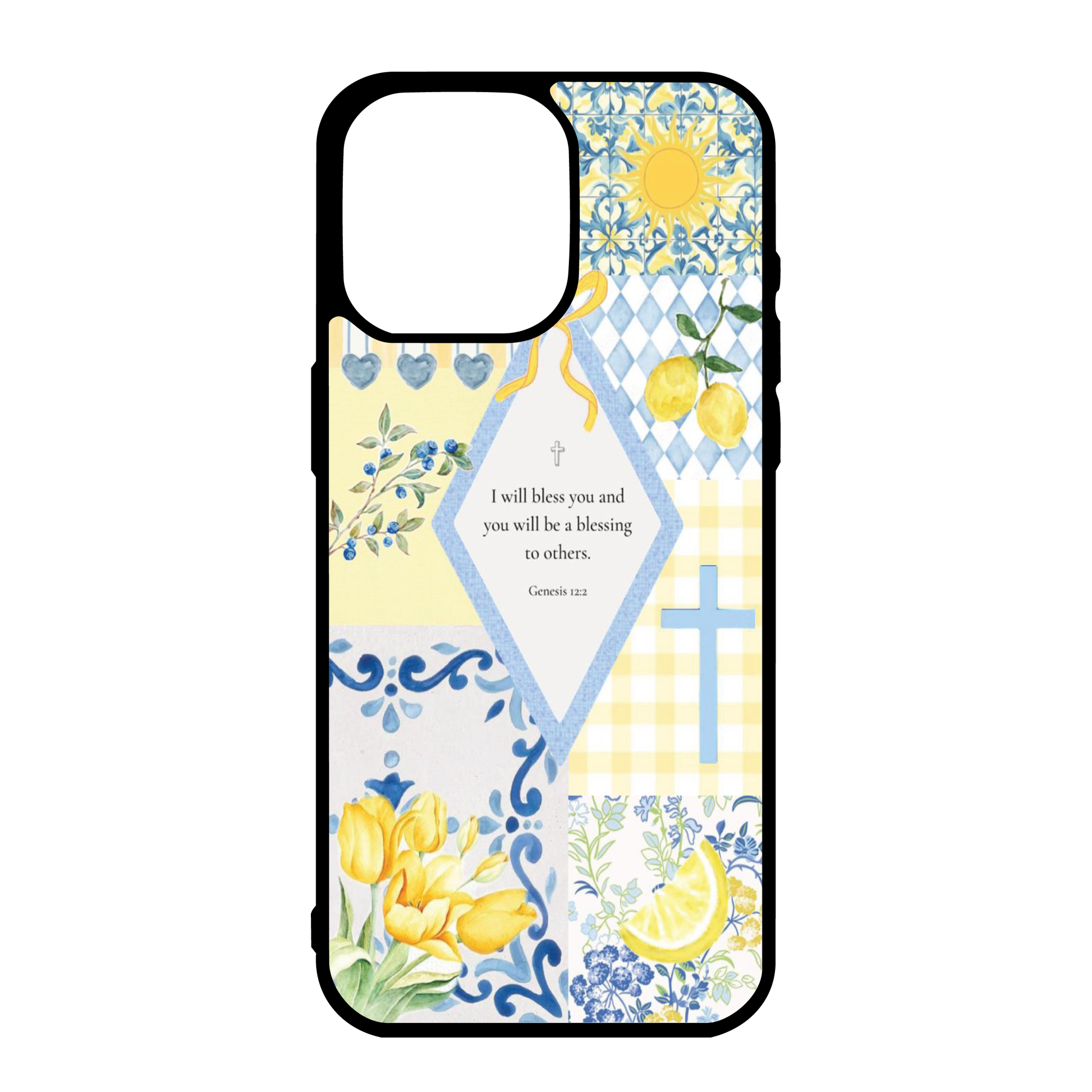 Summer Lemon Christian Collage Phone Case