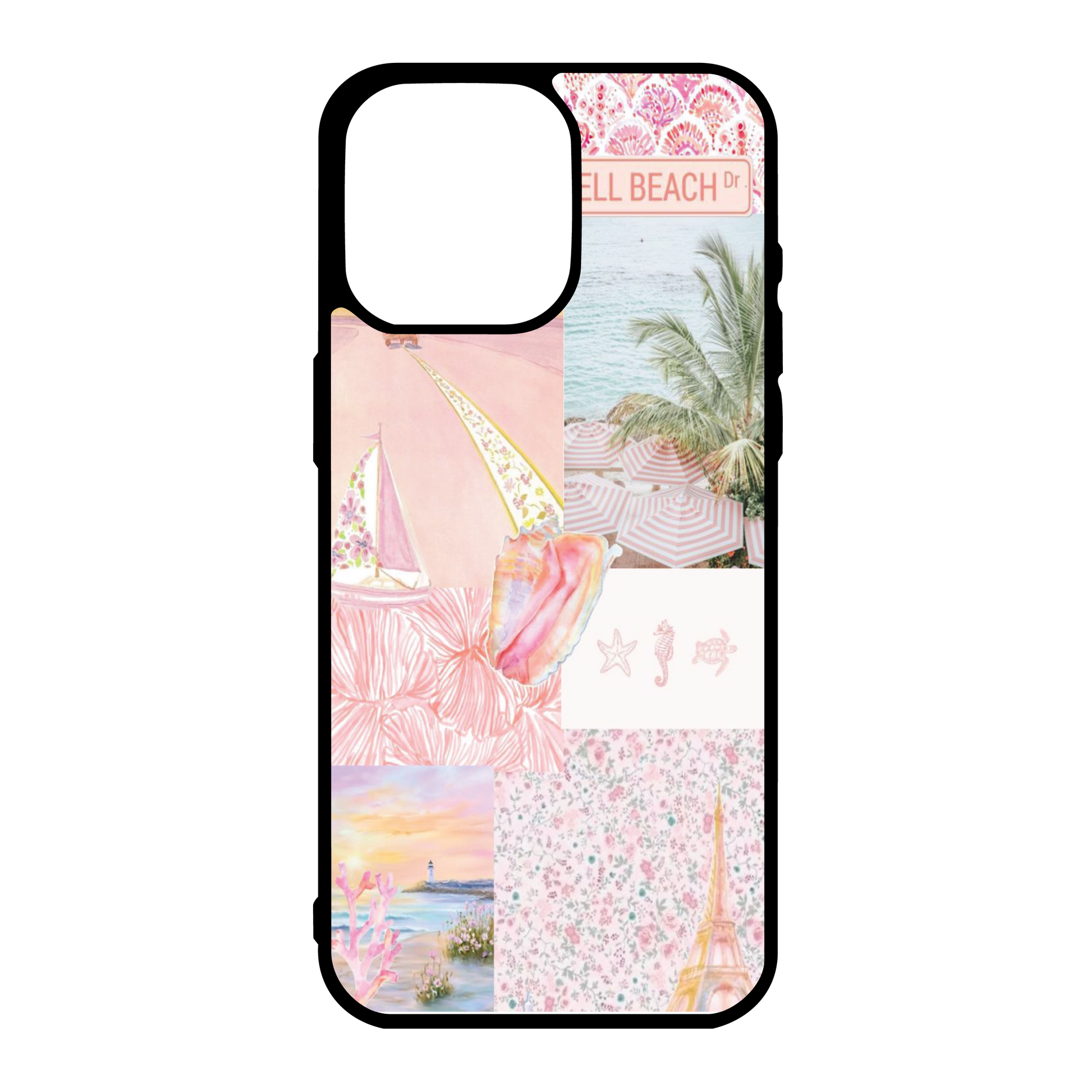 Summer in France Coquette Collage Phone Case