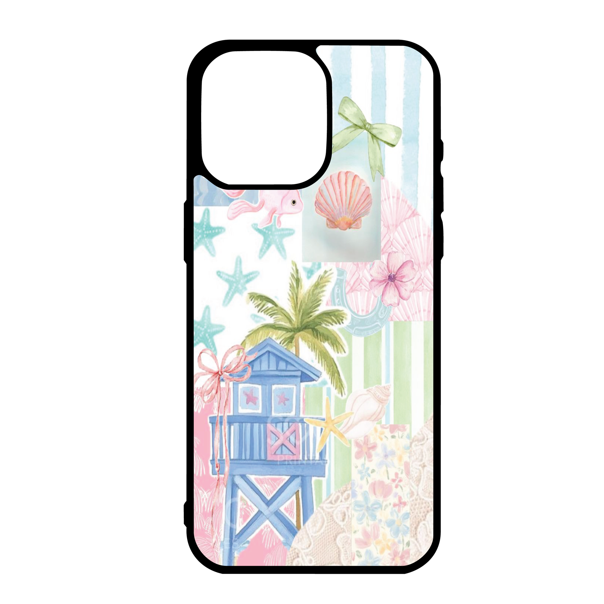 Beach Palm Lifeguard Collage Phone Cases