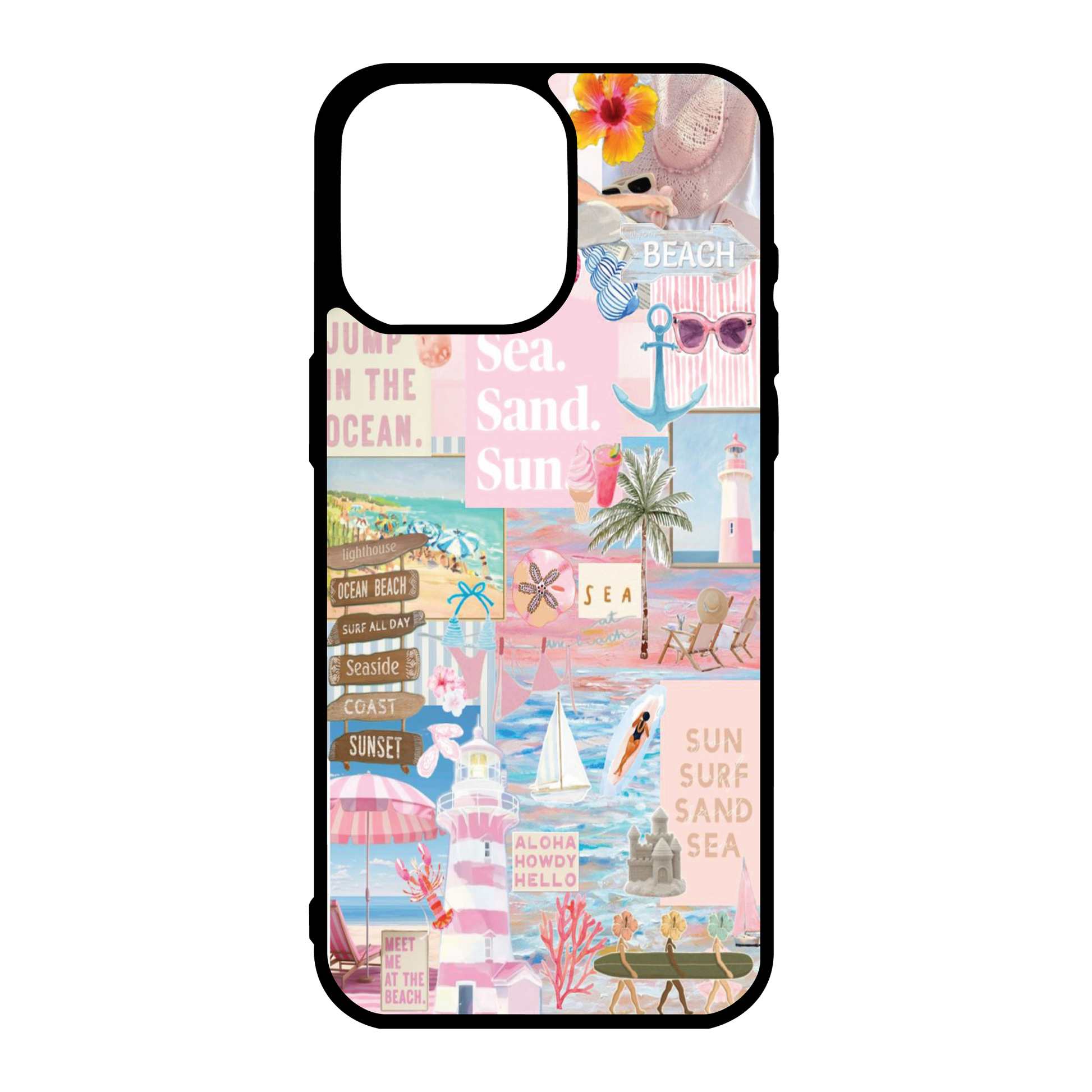 Tropic Girly Summer Collage Phone Case
