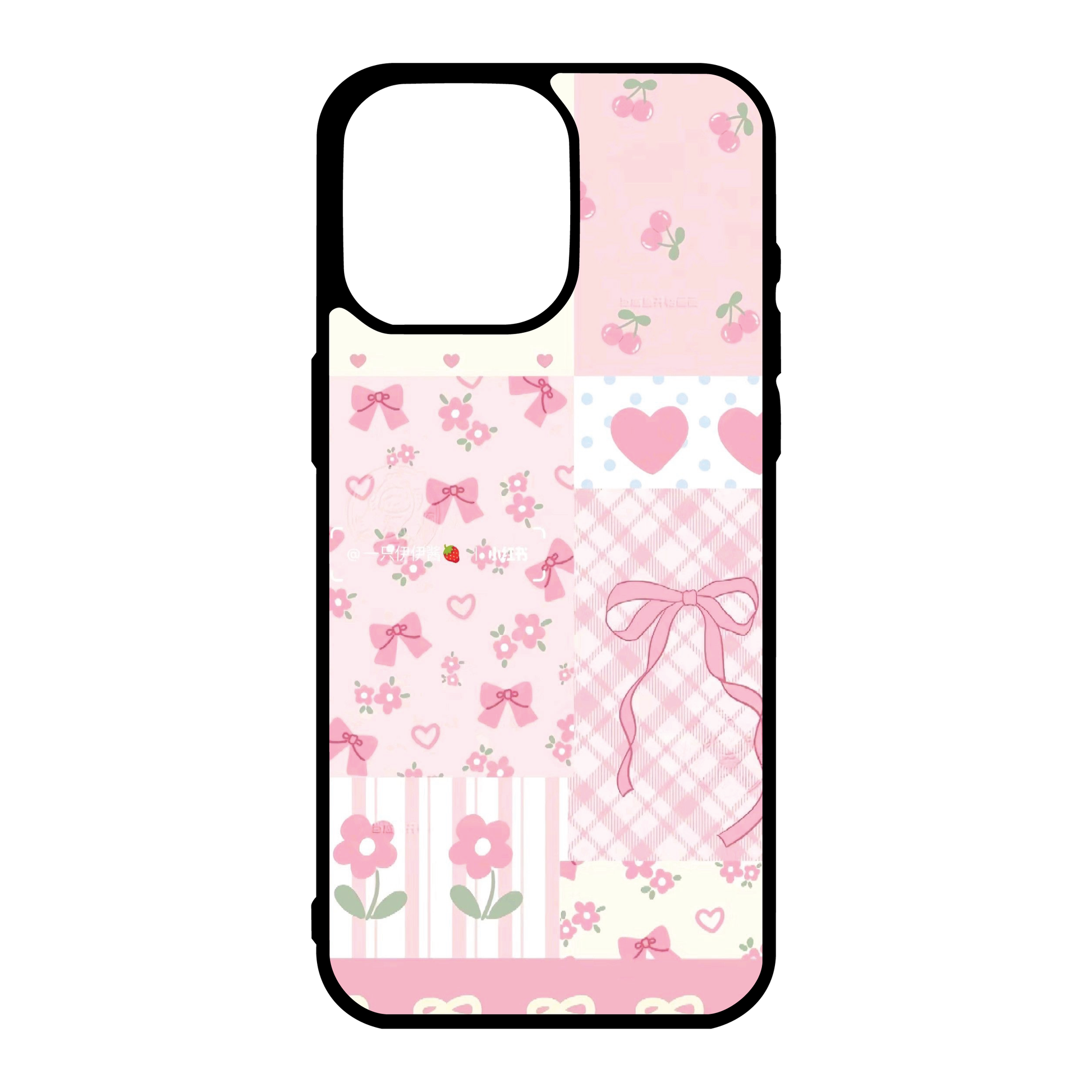 Pink Shabby Floral Grandmillenial Collage Phone Case