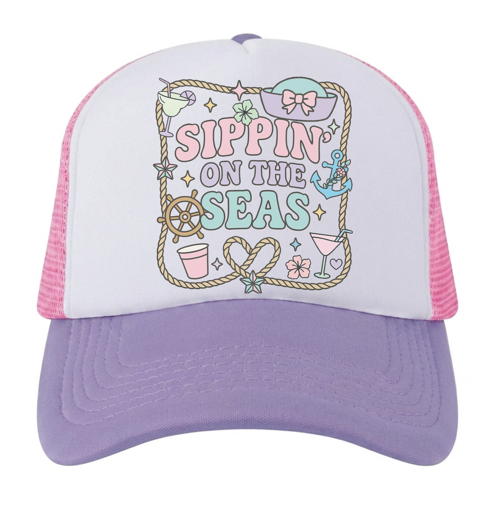 Nautical Summer Trucker Hats