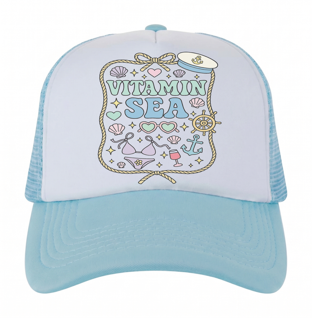 Nautical Summer Trucker Hats