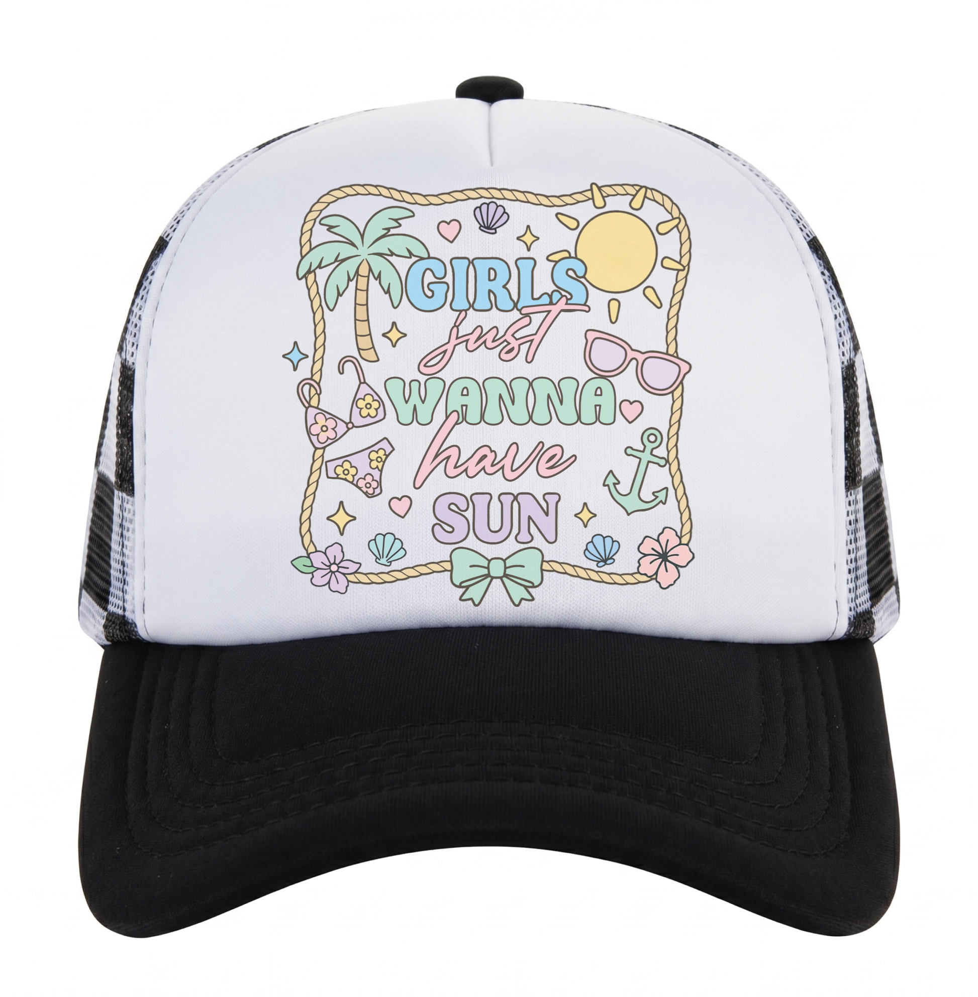 Nautical Summer Trucker Hats