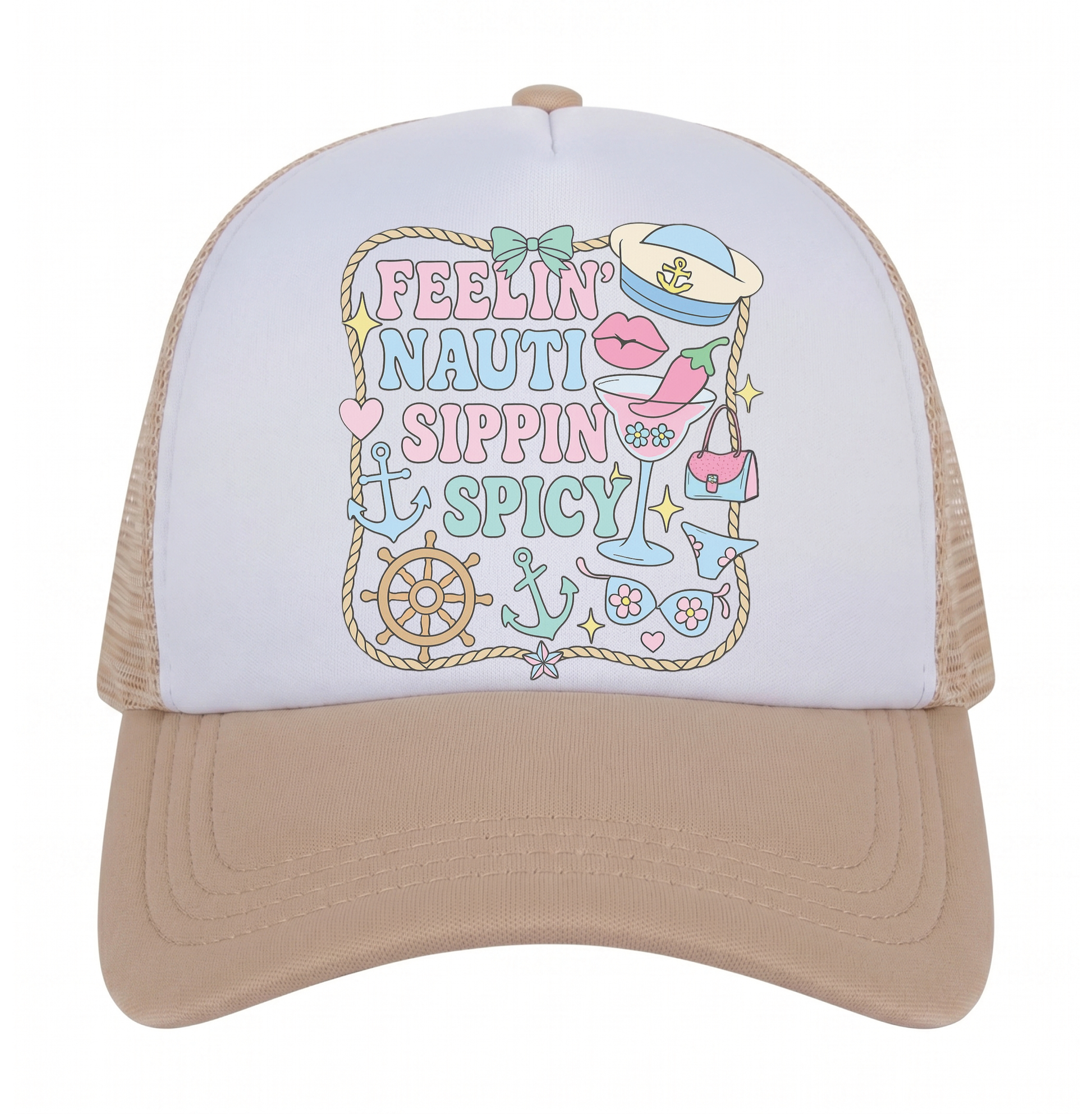 Nautical Summer Trucker Hats