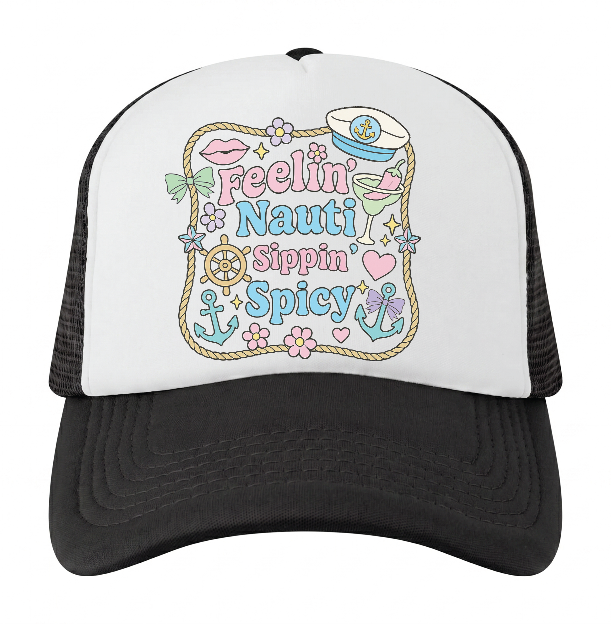 Nautical Summer Trucker Hats