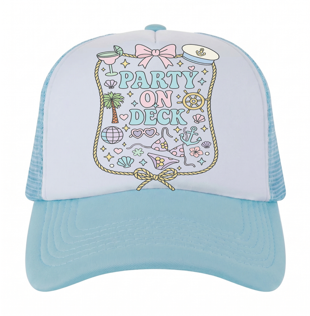Nautical Summer Trucker Hats