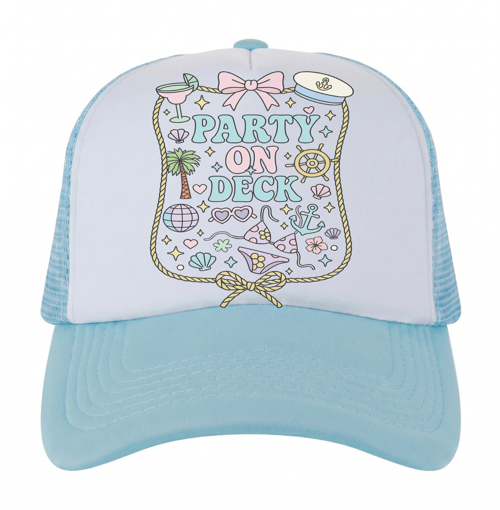 Nautical Summer Trucker Hats