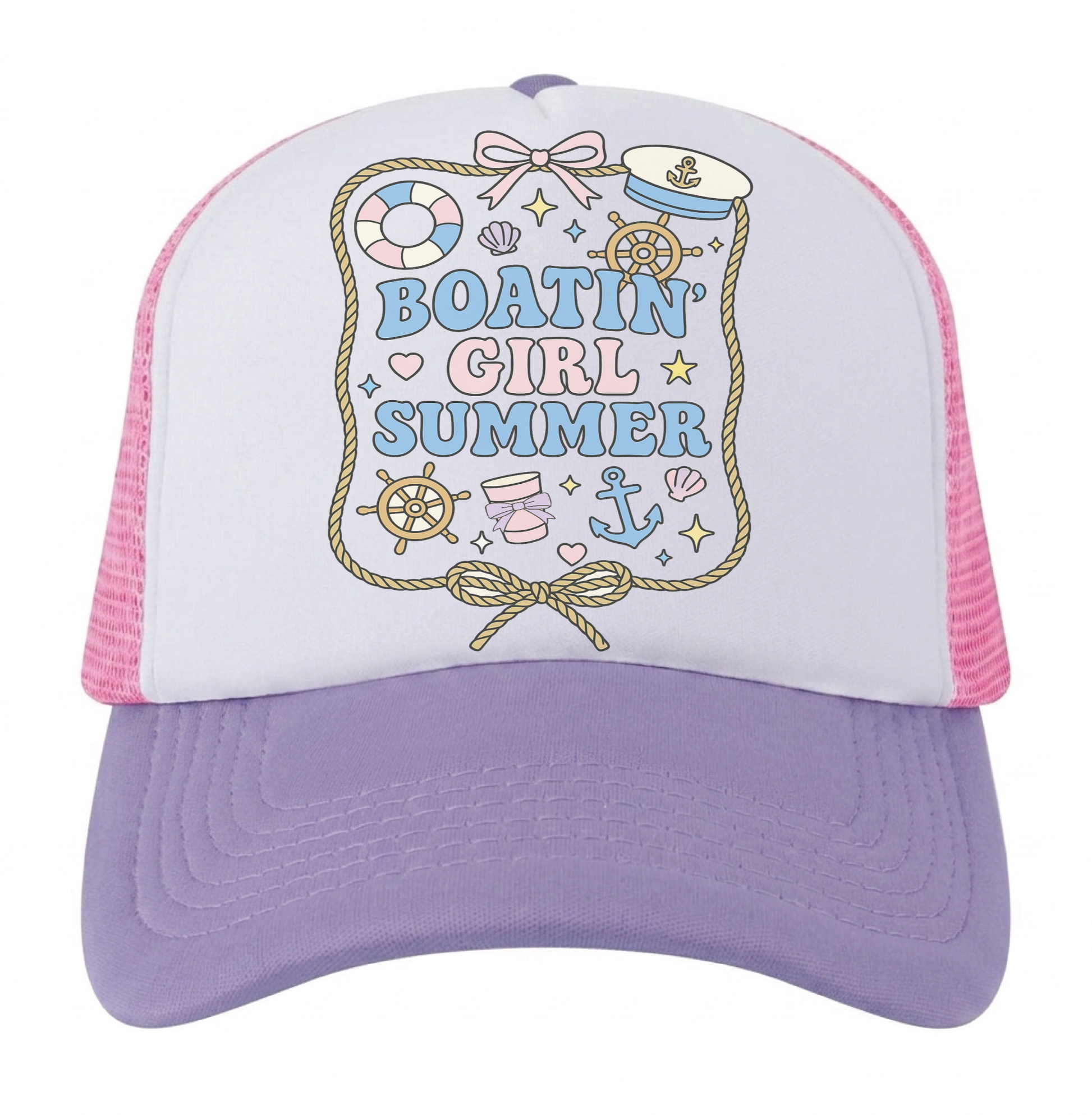 Nautical Summer Trucker Hats