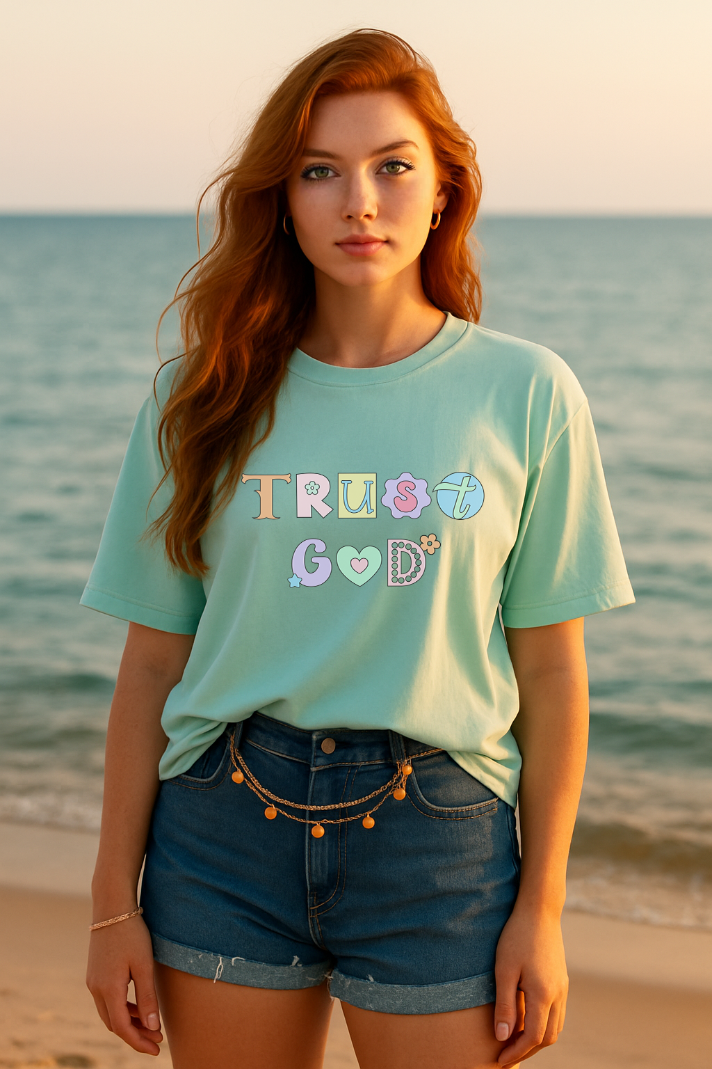 Trust God Pastel Graphic Shirt