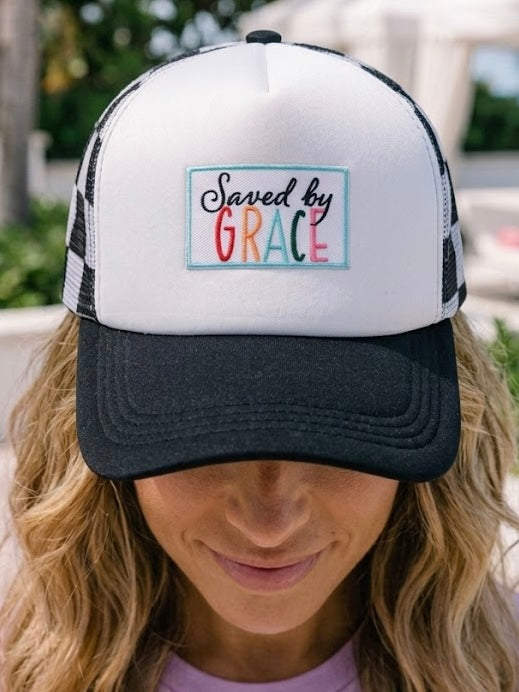 Saved by Grace Trucker Hat