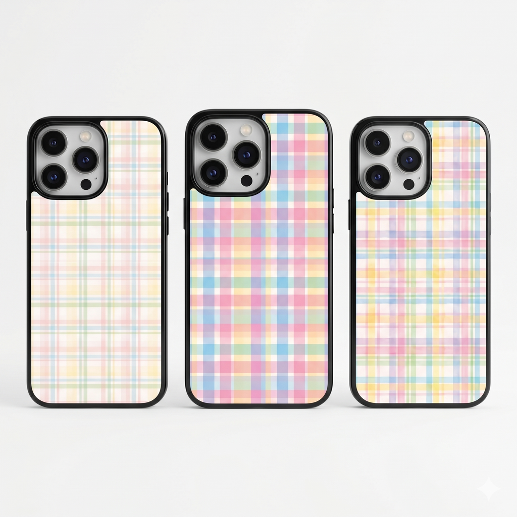 Spring Plaid Phone Cases- Mag Safe