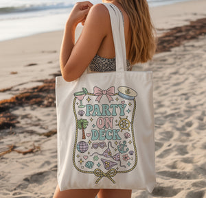 Party on Deck Nauti Tote