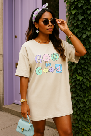 God Is Good Pastel Graphic Shirt