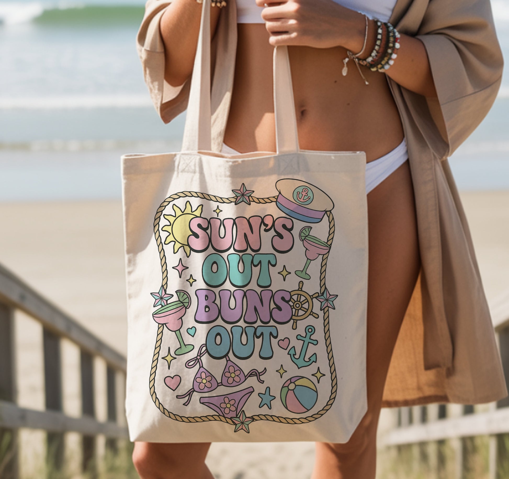 Nauti Tote Bags