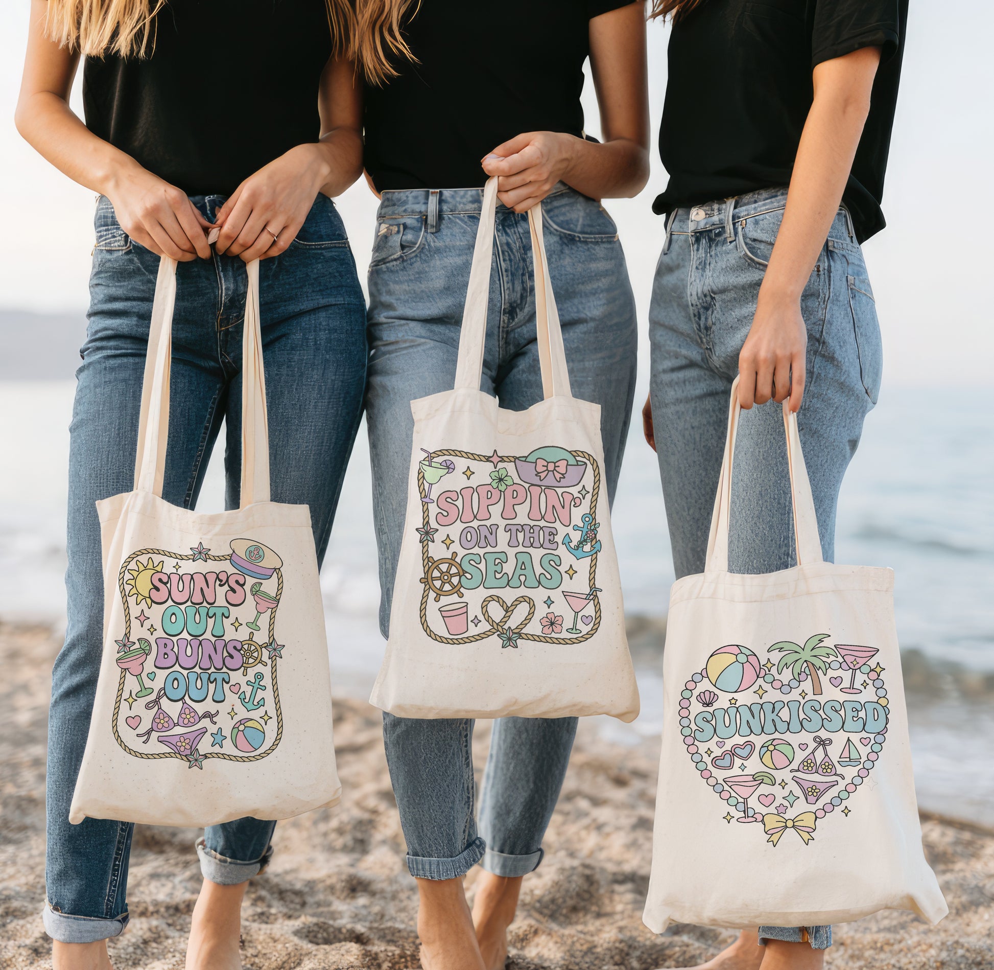 Nauti Tote Bags